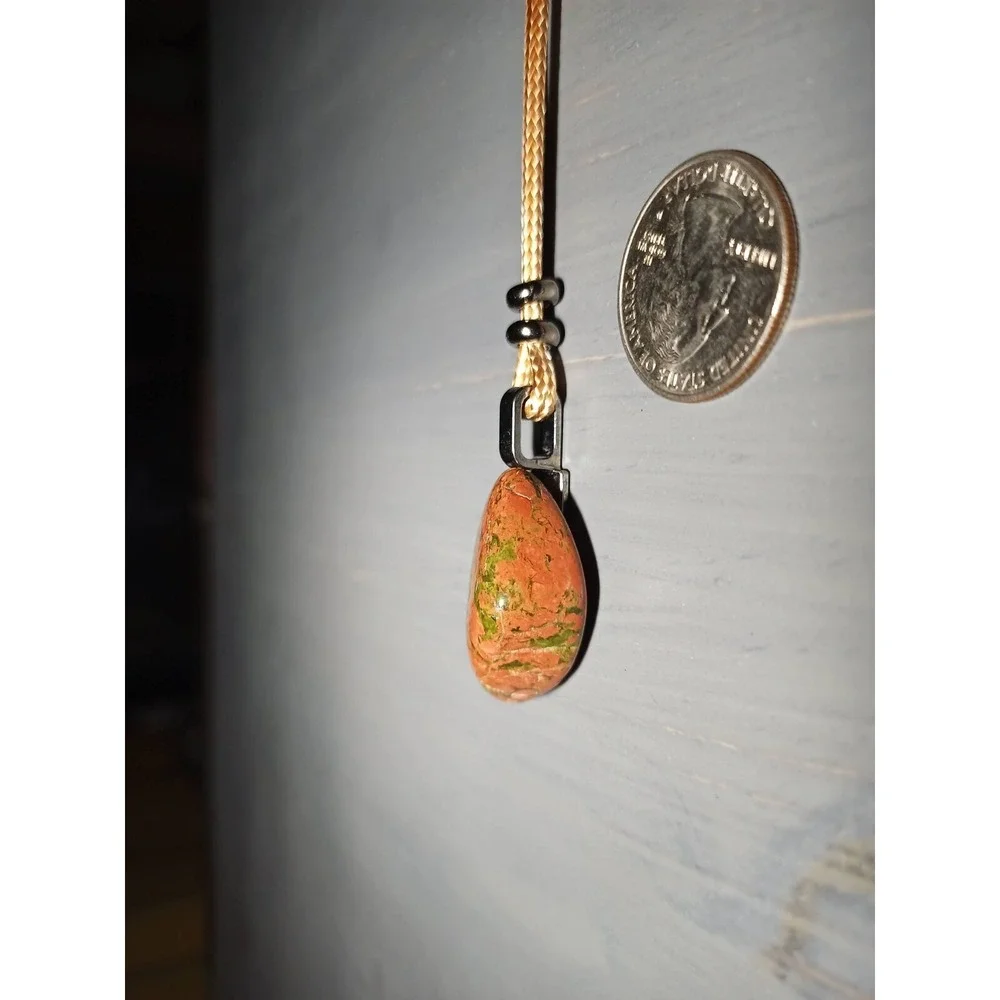 Artisan unakite pendant